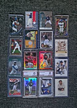 MLB Stars, Rookies, Slabs, Patch & Autos card lot of 16