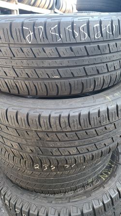 275 55 20 (2) HIGH tread all season used tires FREE installation and balance