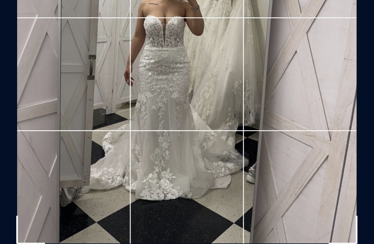 Wedding Dress White Size 10