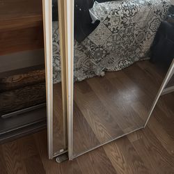 24”x96” mirrored slidinfclosets doors
