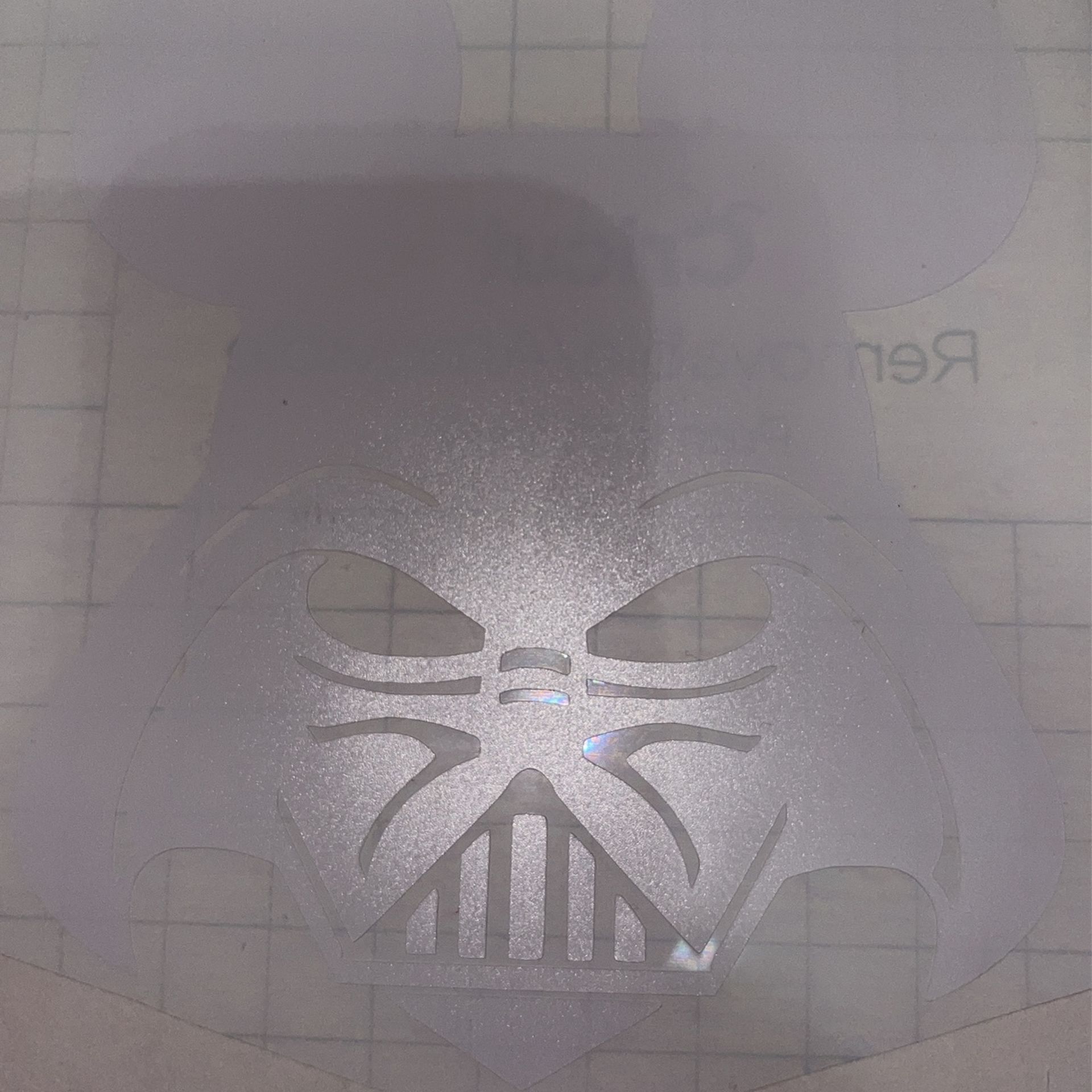 White Darth Vader With Mickey Mouse Ears 
