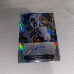Tetairoa McMillan Auto Rookie Card