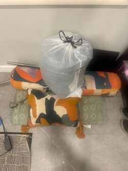 FREE- Black out Curtains, Rod, Dog bed, cushions from Target