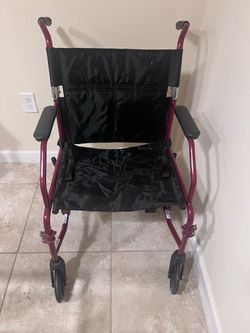 Folding Transport Wheelchair