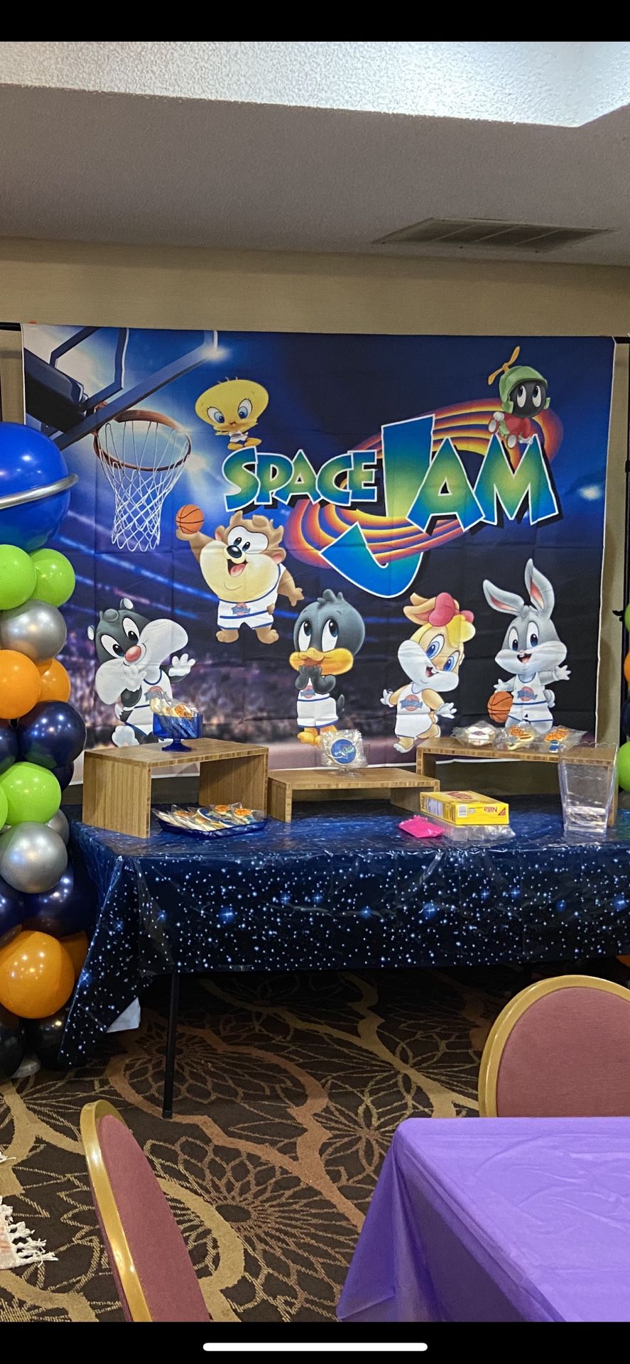 Baby Space Jam Backdrop