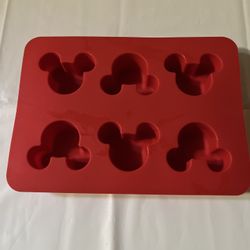Disney Parks Red Mickey Silicone Muffin Cupcake Mold Jelly Mold Baking