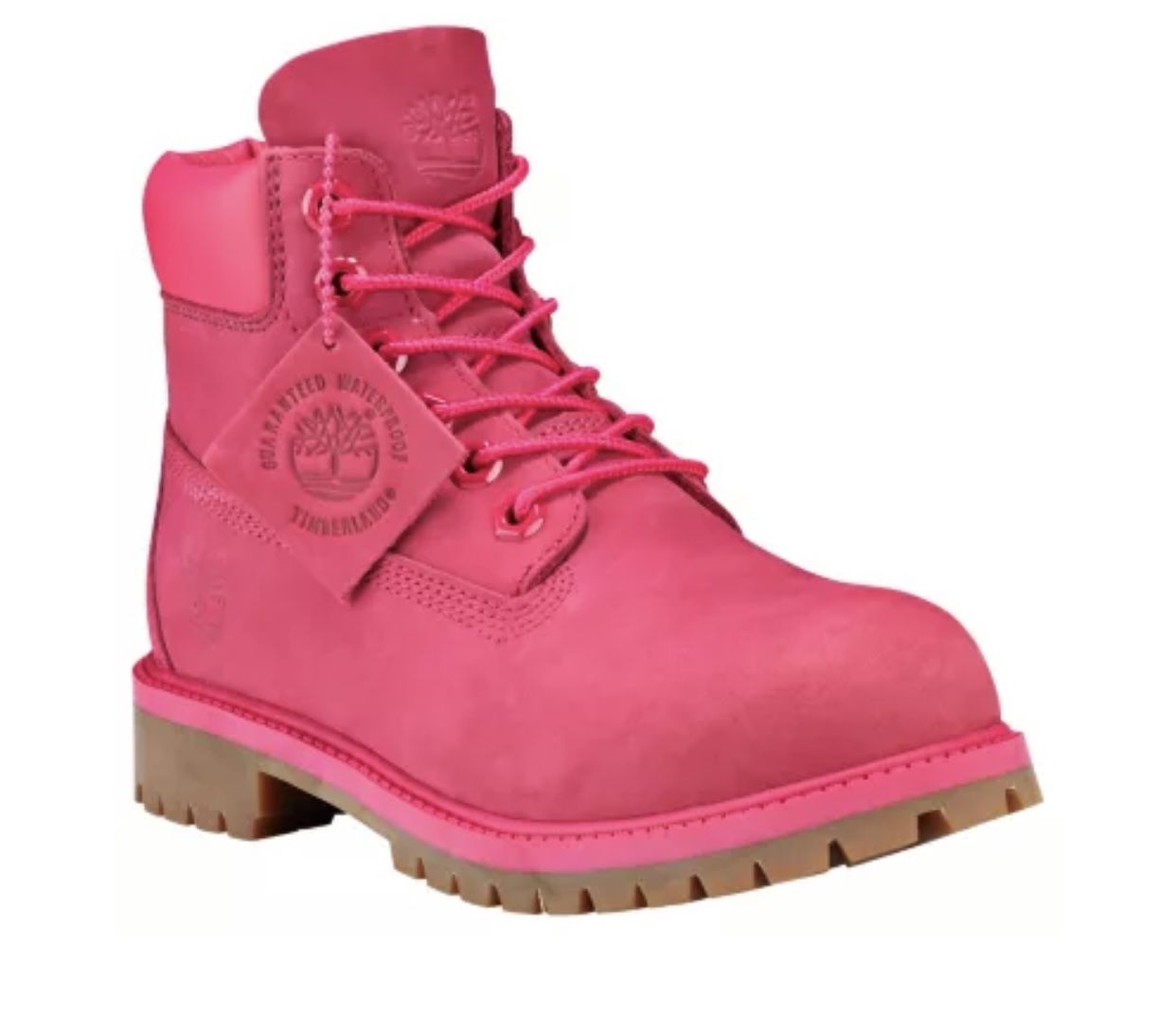 Timberland 6 Inch Premium Waterproof Pink Boot Girls Shoes Size 6 US. EUC. Make an offer!