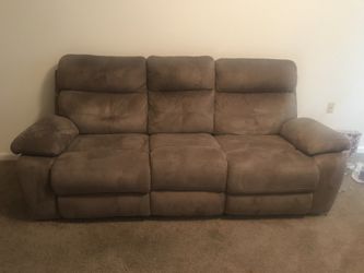 Sofa loveseat and rocker recliner chair