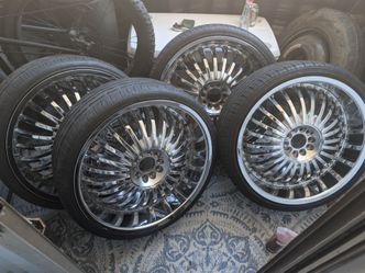 chrome 22 inch Rims and tires