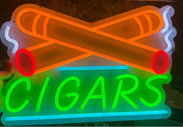 A USB-powered LED neon cigar sign, $30