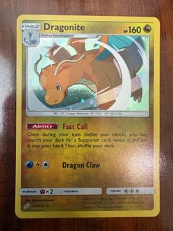 Pokemon Dragonite 119/181 Team Up Holo Rare NM/M PACK FRESH!🔥