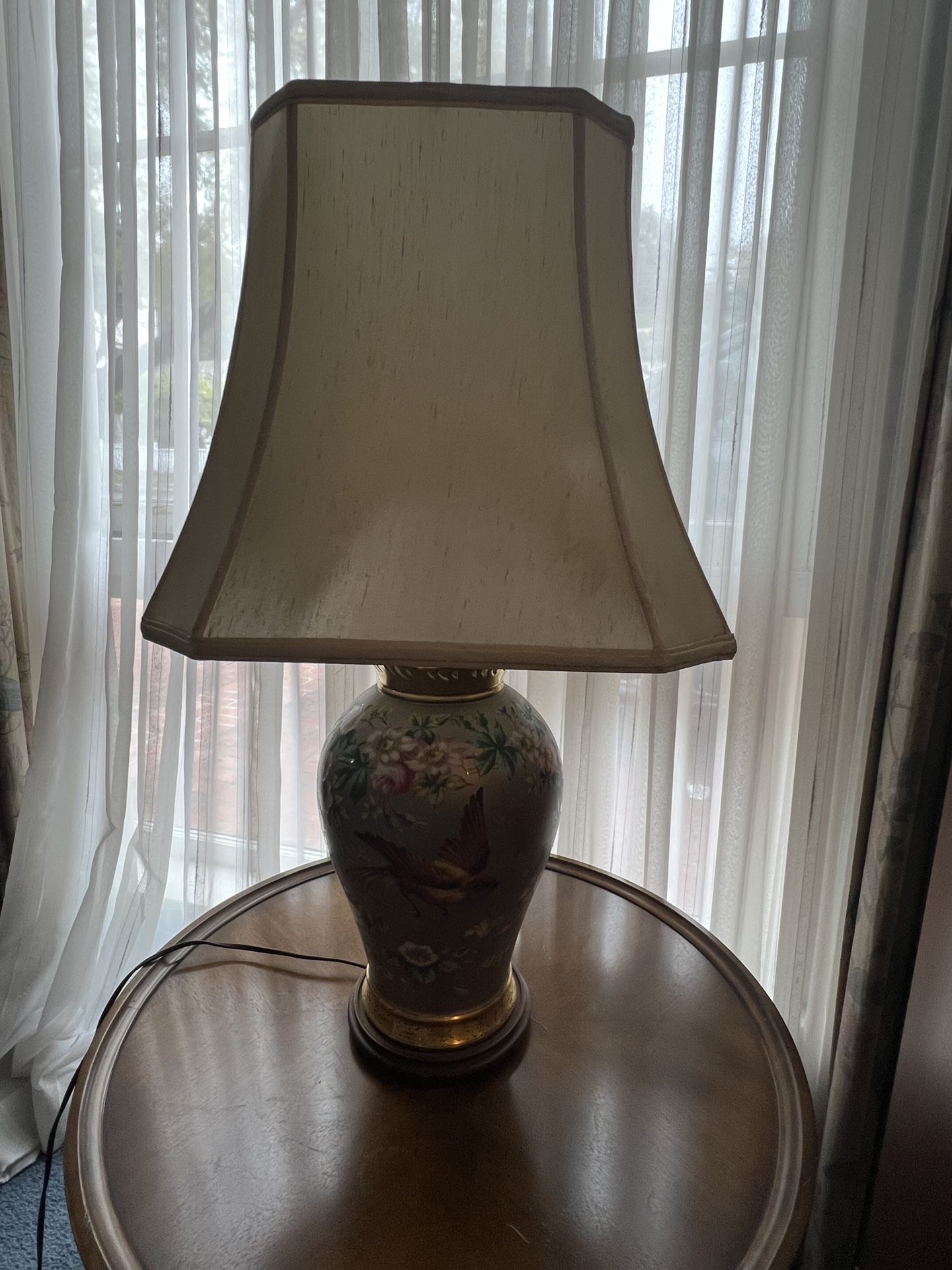 Vintage Porcelain Table Lamp 
