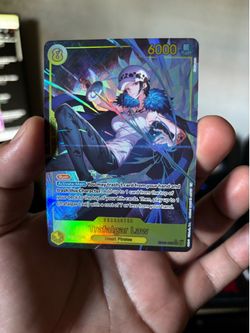 Trafalgar Law one piece card corner bent
