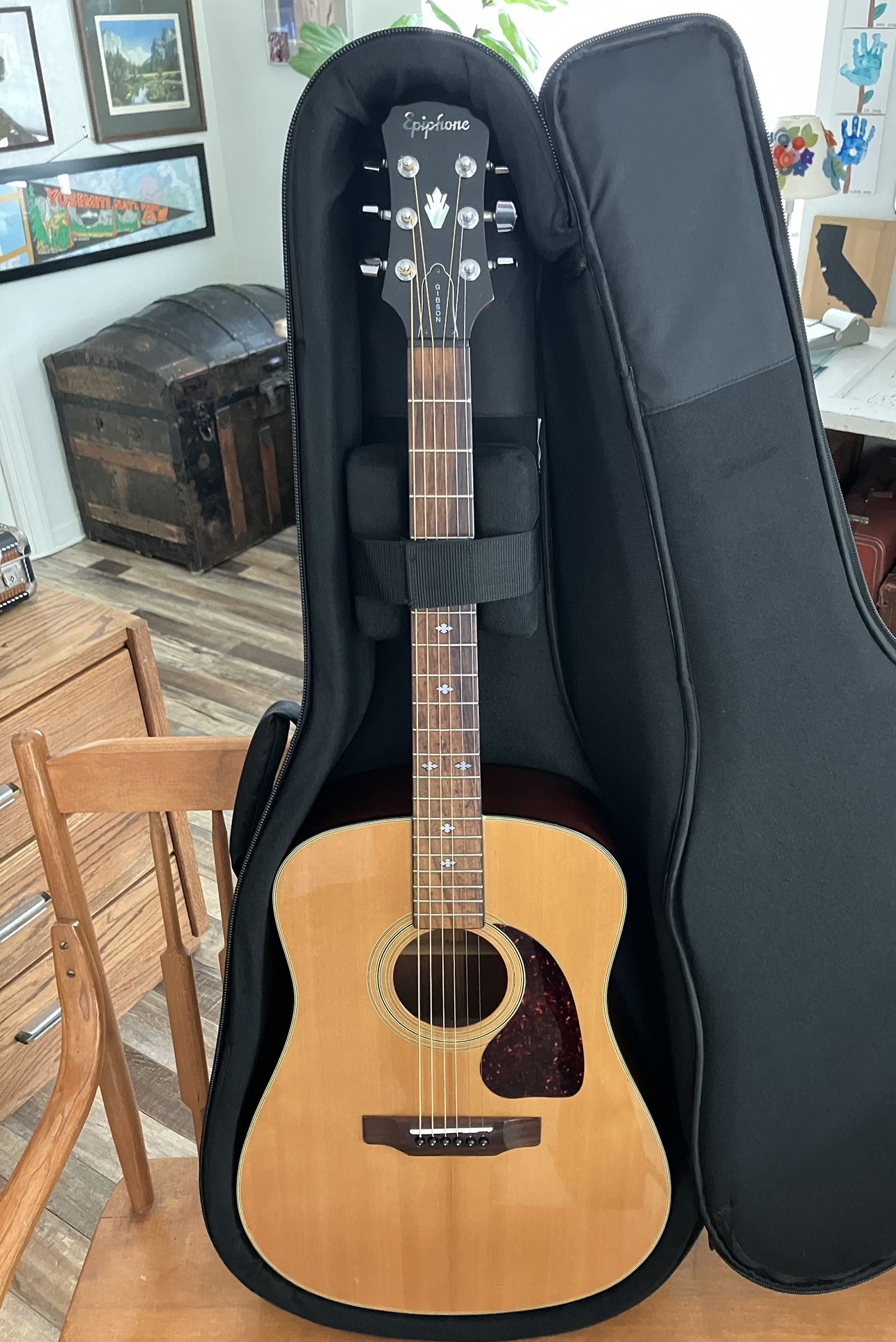 1990 Epiphone PR 350 Acoustic Guitar