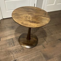 Round side table