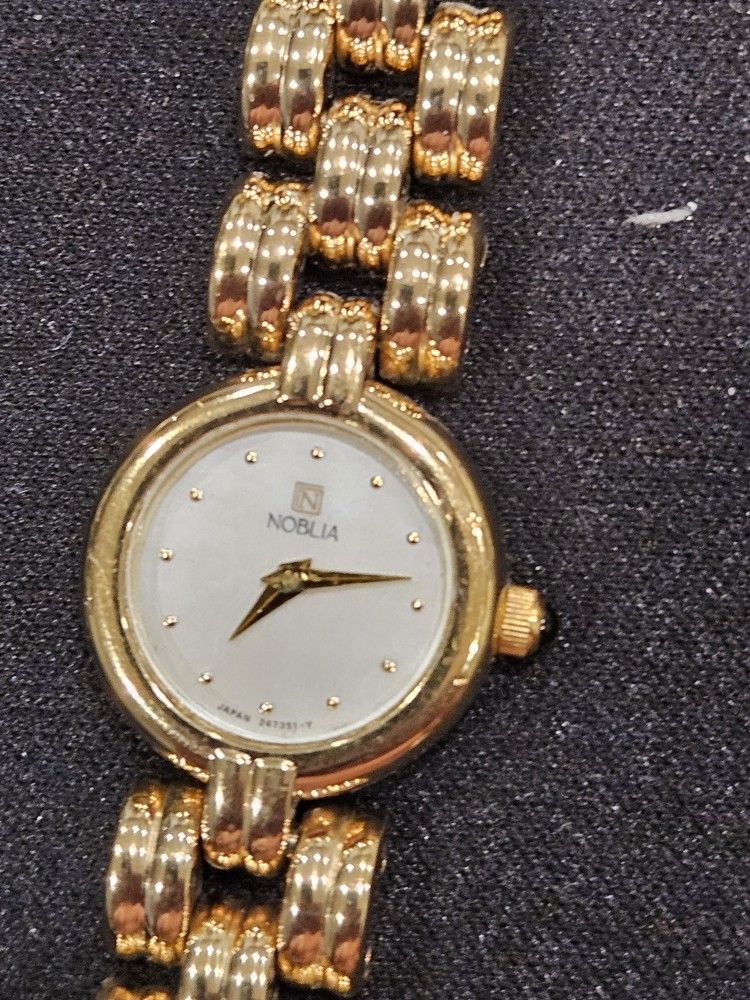 LADIES NOBLIA GOLD PLATED WATCH