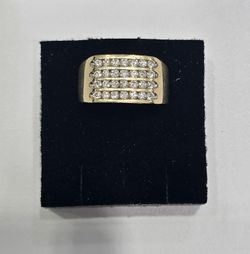 10KT Diamond Mens Ring