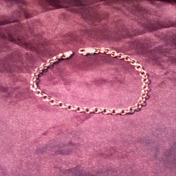 7 Inch 925 Italy Sterling Silver Bracelet.