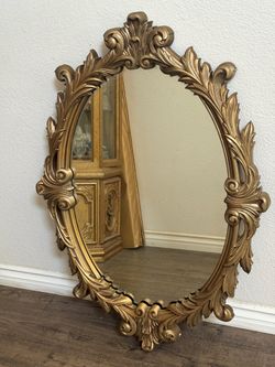 Vintage oval  mirror