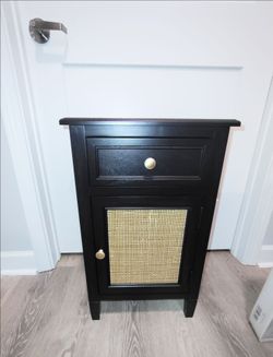 Black Wood Multi purpose cabinet/ Nightstand.