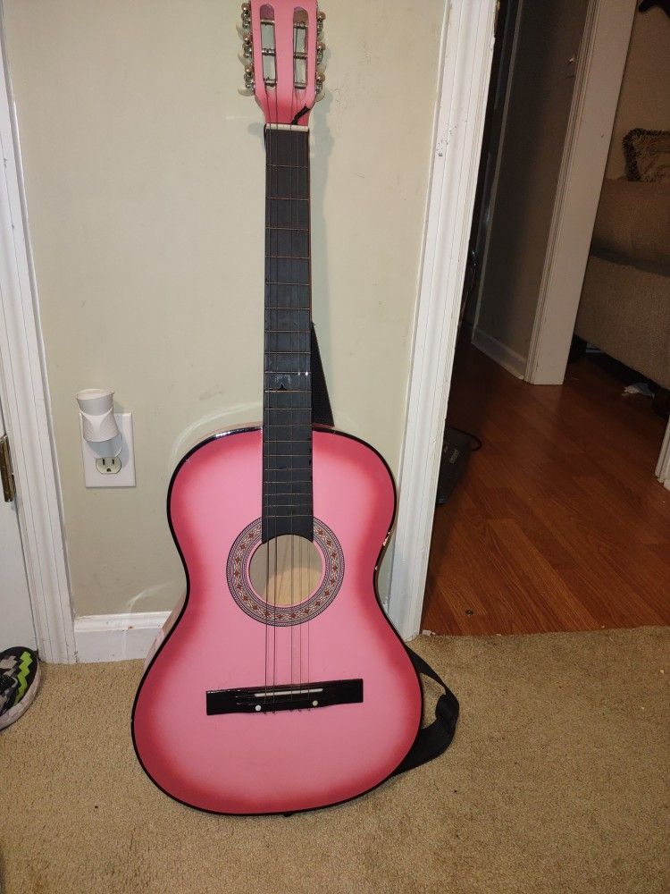 BG Pink Guitar For Sale