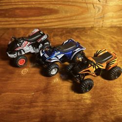 Lot Of 3 GREENBRIER INTERNATIONAL QUAD ATV  Diecast 4 x 4 Four Wheeler Express