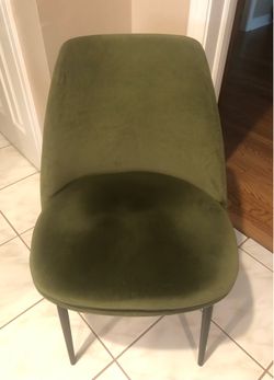 Green Velvet Chairs (Set of 4)