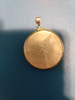 2023 Libertad 1 Oz Silver With Bezel For Pendant