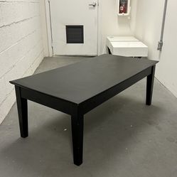 Black Coffee Table 48x24x18