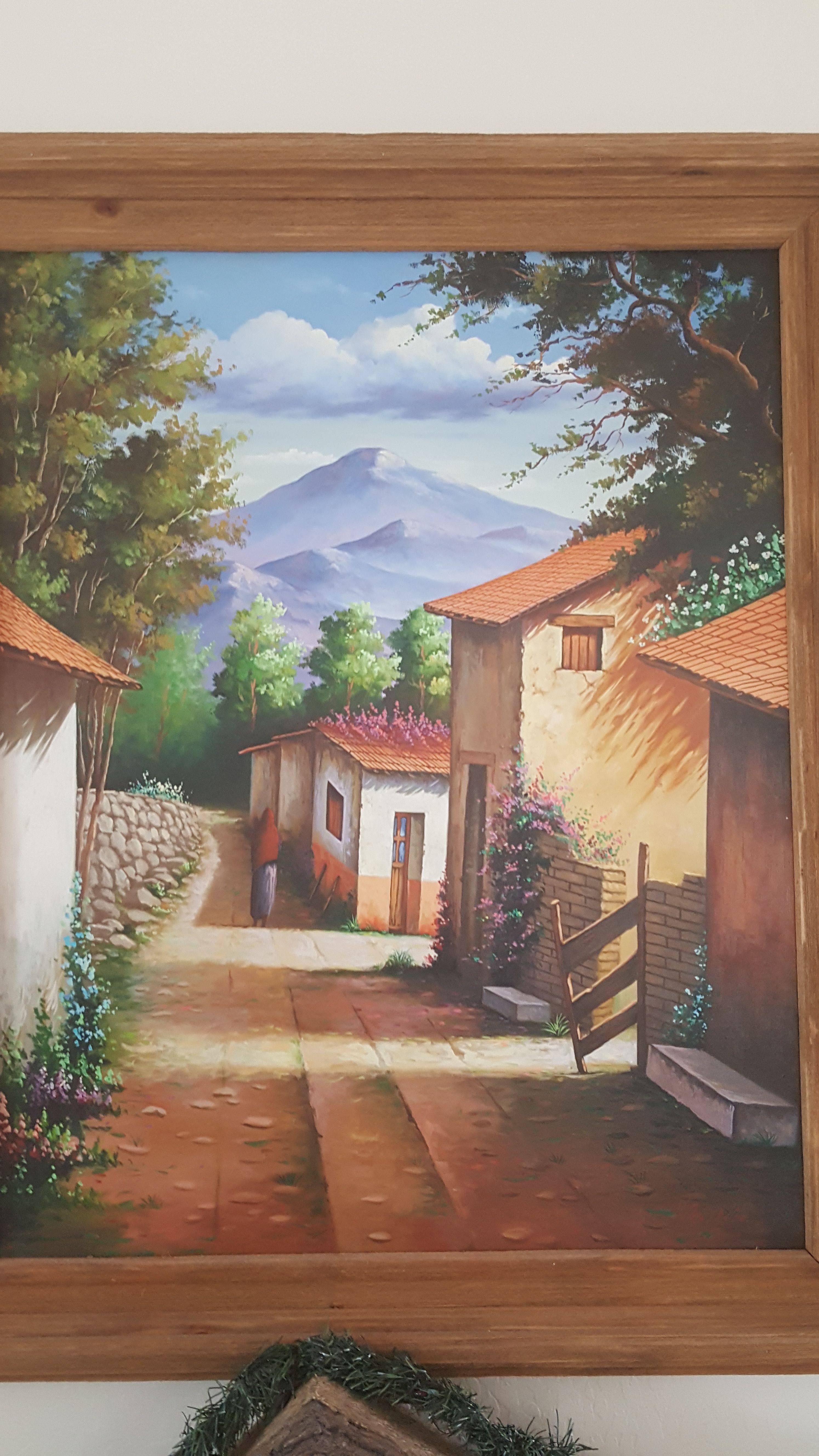 Paisaje Mexicano al Óleo Pintura Cuadro
