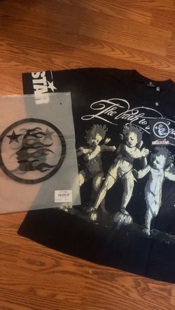 Large Black Hellstar Graphic T-Shirt