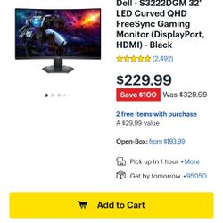 Dell 32inch Curved Monitor