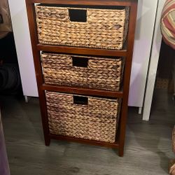 Wicker Basket Organizer/Drawer