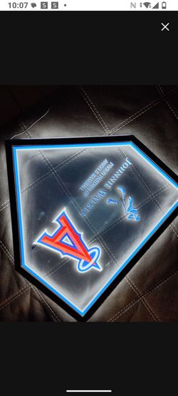 LA Angels Johnnie Walker Light-Up Home Plate Sign