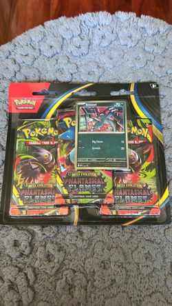 Pokemon TCG: Mega Evolutions Phantasmal Flames 3 Pack Blister (Random Promo)