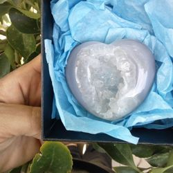 Druzy Agate Heart 