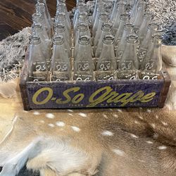  Vintage Oh So Grape Crate With Bottles Original Paint 