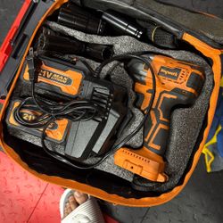 Impact Wrench With Batteries 
