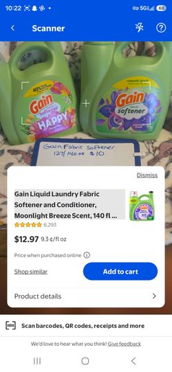 Gain Fabric Softener