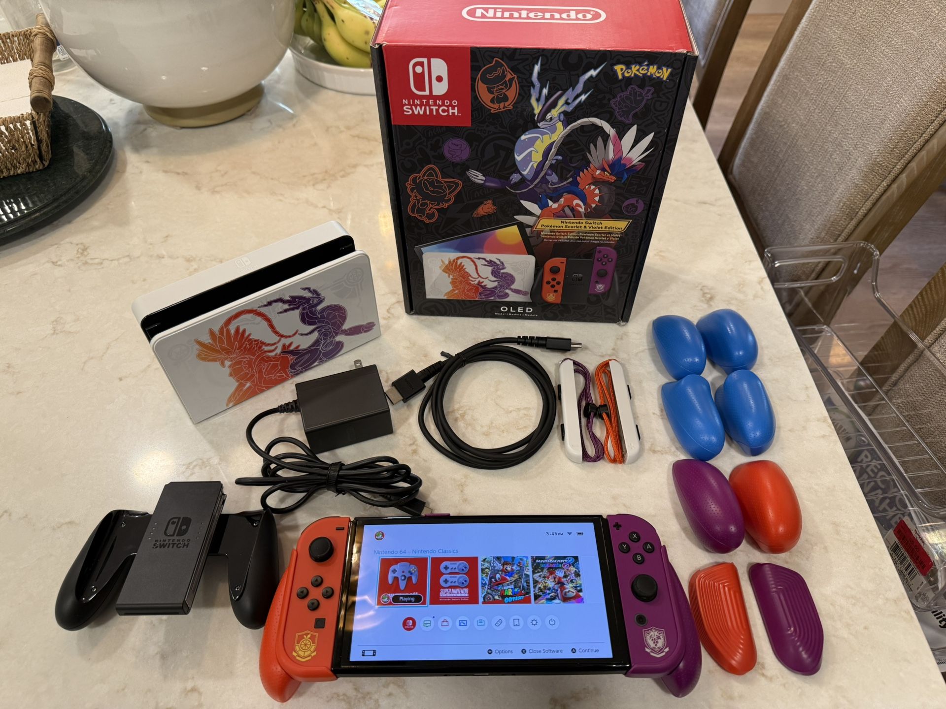 Nintendo Switch OLED Pokémon Scarlet & Violet Edition Excellent Condition