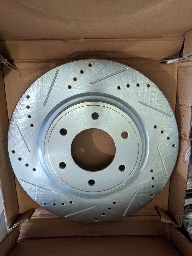 2007 Thru 2016 Front Brake Disc Rotors Titan And Heavy Duty Pads