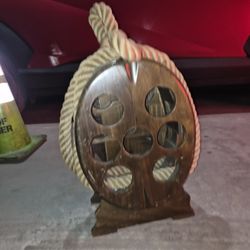 Tiki Inspired Wine Holder. 