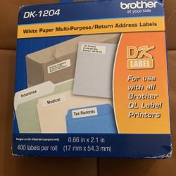 Brother Return Address Labels (White)