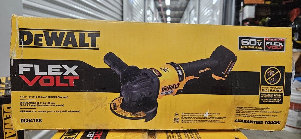 FLEXVOLT 60V MAX Cordless Brushless Angle Grinder (Tool Only)