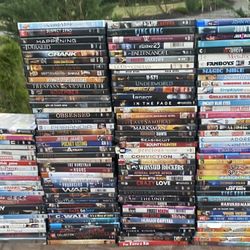 DVD Movie Lot New and Used 153 Movies!!  ** LOWERED PRICE ** Less Than .50 Each  
