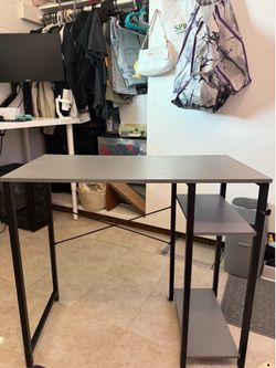 Grey desk for sale $25