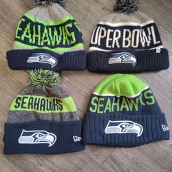 4) Seattle Seahawks beanies lot... yes they are available 