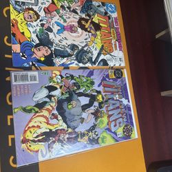 2 Vintage Dc The New Teen Titans Comics #17 And Oct 1994