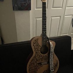 Electric Luna Acoustic Guitar 