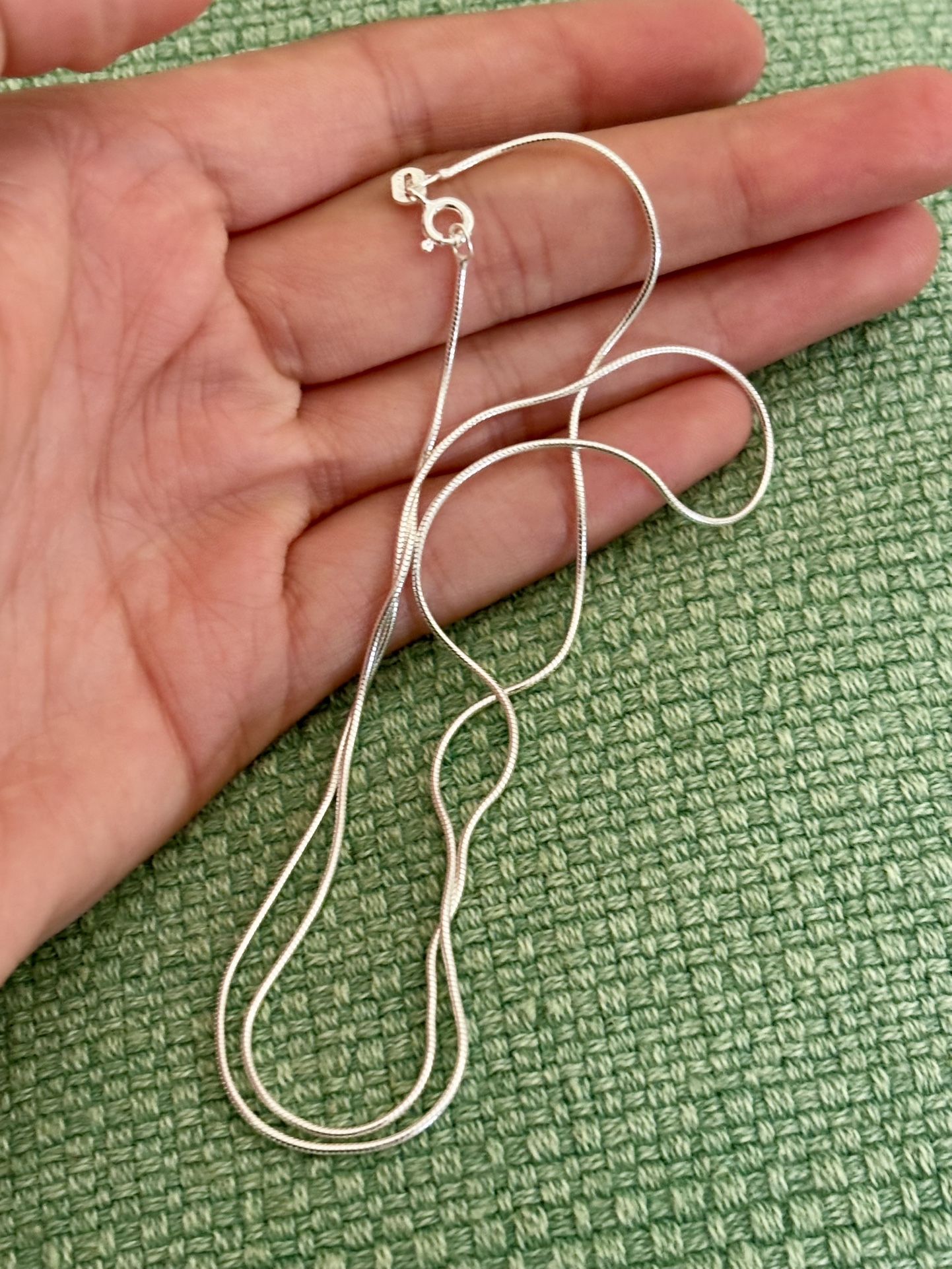 925 Silver Mouse Tail Silver Chain Sterling Silver 50cm